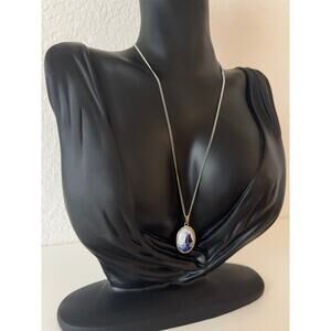 B10 Hoffman Genuine Delft Sterling Silver Necklace Nautical Swiftie Cottagecore